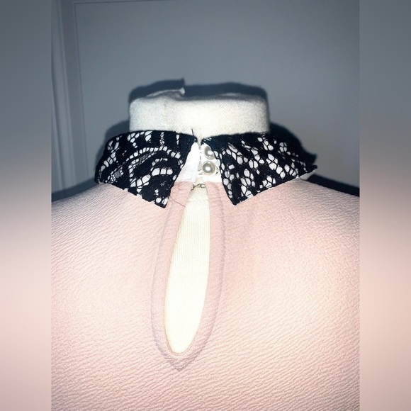 Karl Lagerfeld Paris Black Lace Collar Blouse women’s Small - Picture 5 of 9